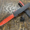 Microtech Cypher MK7 Double Edge Red W/ Red Accents