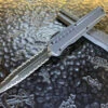 Microtech Cypher MK7 Double Edge Double Full Serrated Grey 2 Microtech Cypher MK7 Double Edge Double Full Serrated Grey -Southern Blades MT242M D3GY 2