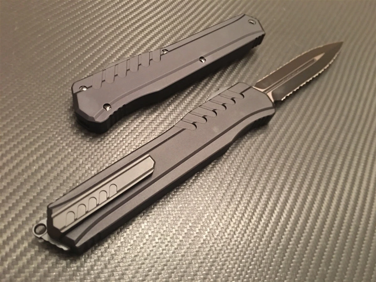 Microtech Cypher MK7 Double Edge Double Full Serrated Tactical 4 Microtech Cypher MK7 Double Edge Double Full Serrated Tactical - Image 2