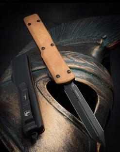 Microtech UTX-70 Spartan DLC Standard Copper Top Tactical Signature Series