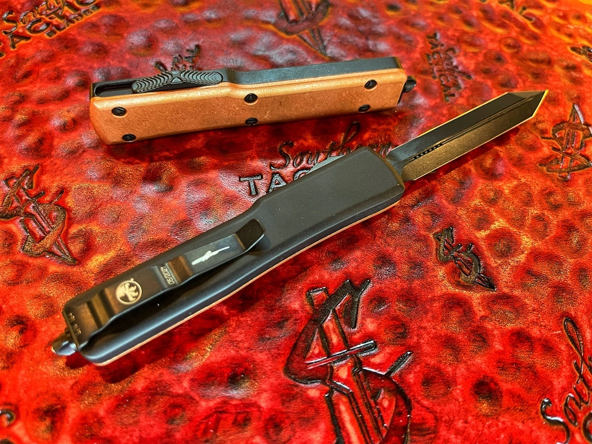 Microtech UTX-70 Spartan DLC Standard Copper Top Tactical Signature Series 5 Microtech UTX-70 Spartan DLC Standard Copper Top Tactical Signature Series - Image 3