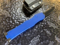 Microtech HALO VI Tanto DLC W/ DLC Accents Blue Signature Series 7 Microtech HALO VI Tanto DLC W/ DLC Accents Blue Signature Series -Southern Blades MT250 1DLCBLS 4