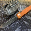 Microtech HALO VI Tanto Black Standard DLC Orange Signature Series