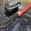Microtech HALO VI Tanto Black Standard DLC Red Signature Series