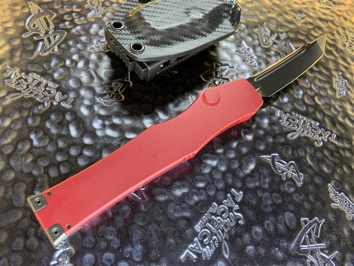 Microtech HALO VI Tanto Black Standard DLC Red Signature Series 5 Microtech HALO VI Tanto Black Standard DLC Red Signature Series - Image 3