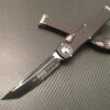 Microtech Halo VI Tanto Part Serrated Black