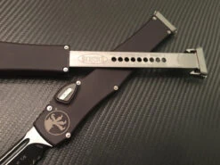 Microtech Halo VI Tanto Part Serrated Black 7 Microtech Halo VI Tanto Part Serrated Black -Southern Blades MT250 2 4