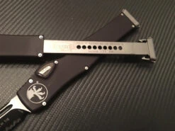 Microtech Halo VI Tanto Full Serrated Black -Southern Blades MT250 3 4