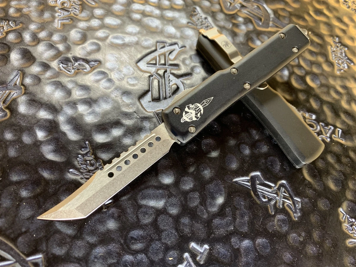 Microtech UTX70 Hellhound Tanto Stonewashed Standard 3 Microtech UTX70 Hellhound Tanto Stonewashed Standard