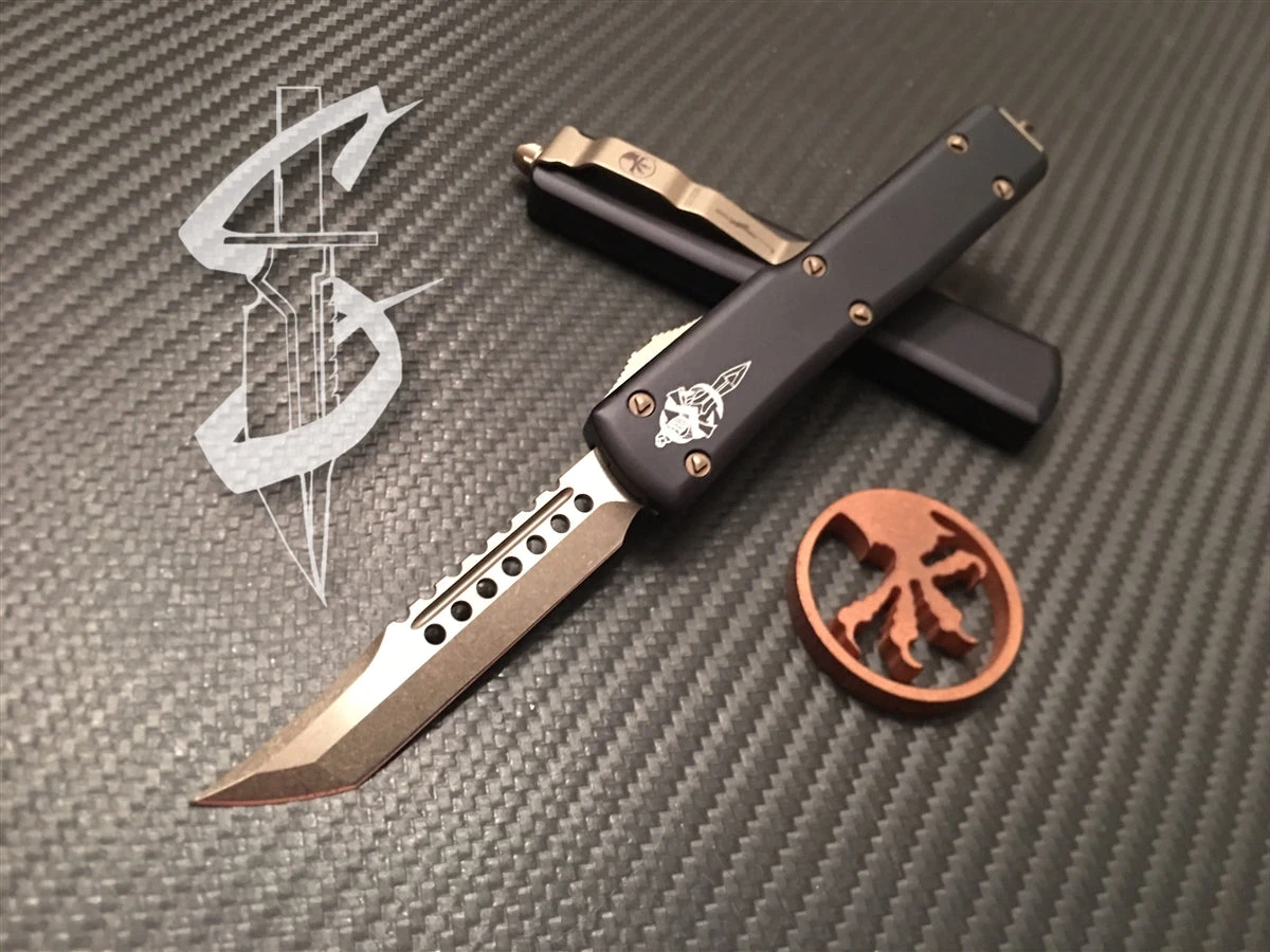 Microtech UTX-70 Hellhound Tanto Bronzed Standard 3 Microtech UTX-70 Hellhound Tanto Bronzed Standard