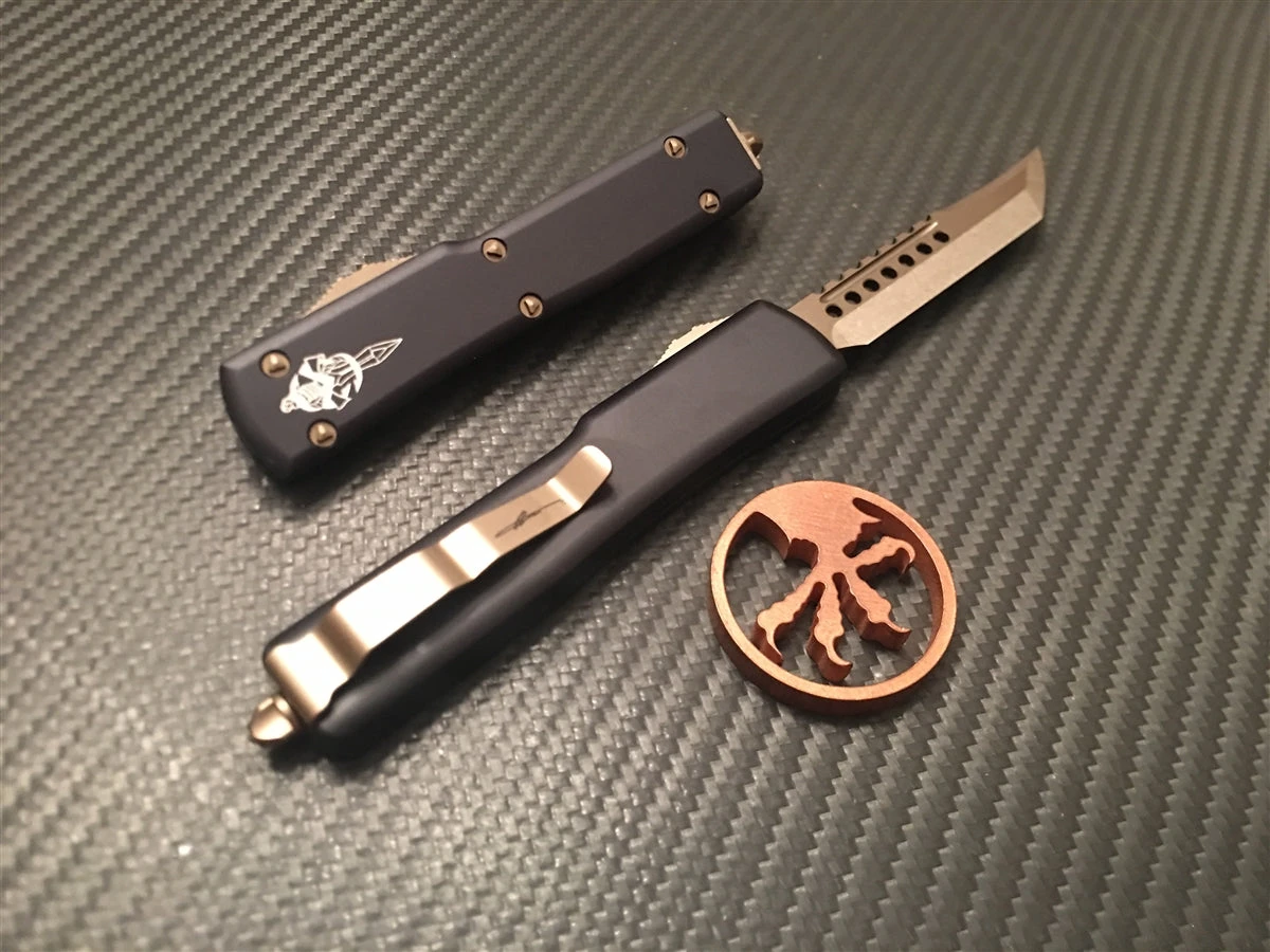 Microtech UTX-70 Hellhound Tanto Bronzed Standard 4 Microtech UTX-70 Hellhound Tanto Bronzed Standard - Image 2