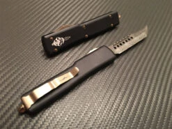 Microtech Signature Series UTX-70 Hellhound Tanto Damascus Bronzed Hardware 5 Microtech Signature Series UTX-70 Hellhound Tanto Damascus Bronzed Hardware -Southern Blades MT419 16 3