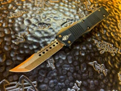Microtech Troodon Hellhound Tanto Bronzed Standard
