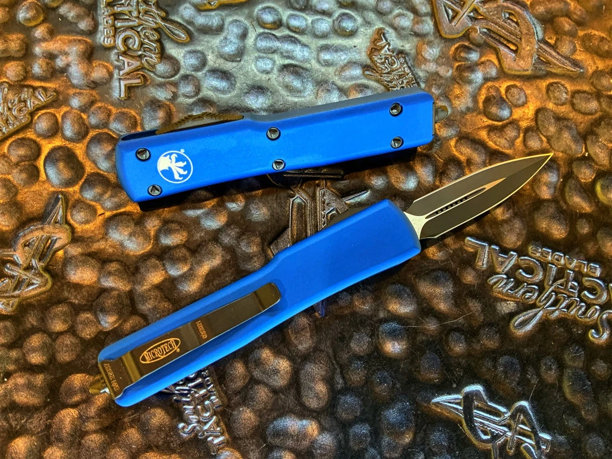 Microtech UTX-70 Double Edge Standard Blue California Edition 4 Microtech UTX-70 Double Edge Standard Blue California Edition - Image 2