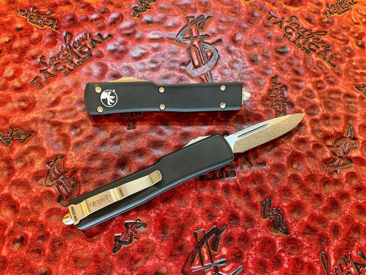 Microtech UTX-70 Single Edge Stonewashed Standard California Edition 4 Microtech UTX-70 Single Edge Stonewashed Standard California Edition - Image 2