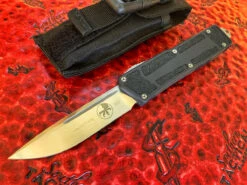 Microtech QD Scarab Prototype, Single Edge, Hand Rubbed Satin Standard Serial 003