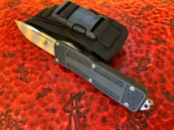 Microtech QD Scarab Prototype, Single Edge, Hand Rubbed Satin Standard Serial 003 -Southern Blades MTprotoScarrab 4