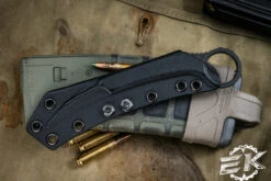 Microtech/Bastinelli "Feather" Fixed Blade Knife 3" Black DLC 215-1DLCS (Preowned) -Southern Blades PO JSIM 1 4 48770.1689100820