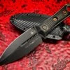 Microtech/Borka Blades SBD Dagger DLC W/ Carbon Fiber Scales Signature Series