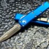 Microtech UTX85 Double Edge Apocalyptic Full Serrated Blue -Southern Blades image 371f0f98 f39e 449c a6a2 810d7481d564