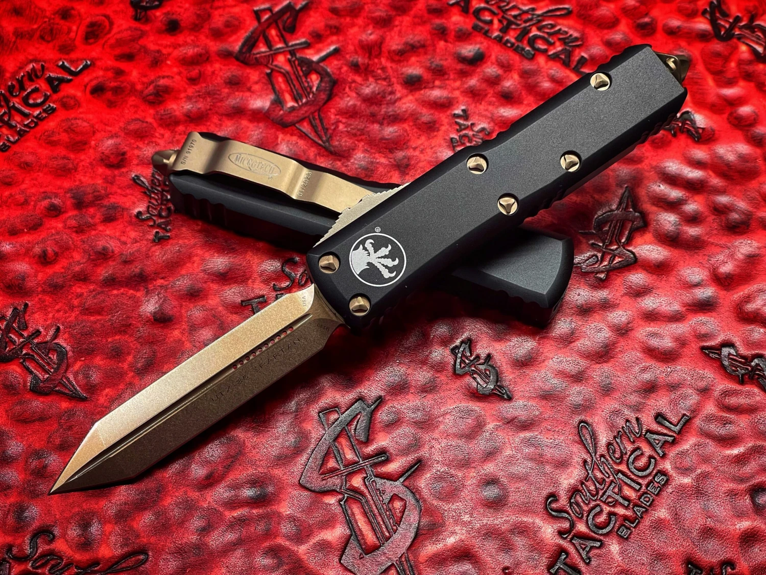 Microtech UTX85 Spartan Bronze Standard 3 Microtech UTX85 Spartan Bronze Standard