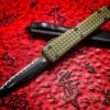Microtech Ultratech D/E Full Serrated OD Green Frag G10 Top Signature Series OTF Knife 1 Microtech Ultratech D/E Full Serrated OD Green Frag G10 Top Signature Series OTF Knife -Southern Blades image 8f0c0a2f 610a 4006 8931 b08eef18c2e5