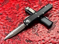 Microtech UTX85 Double Edge Apocalyptic Full Serrated