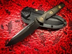 Microtech Socom Alpha Tanto DLC Carbon Fiber Signature Series Knife