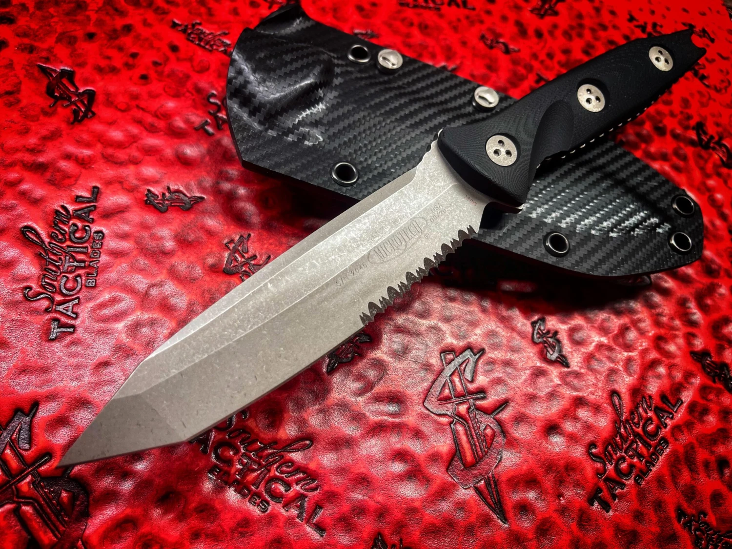 Microtech Socom Alpha Tanto Part Serrated Apocalyptic 3 Microtech Socom Alpha Tanto Part Serrated Apocalyptic