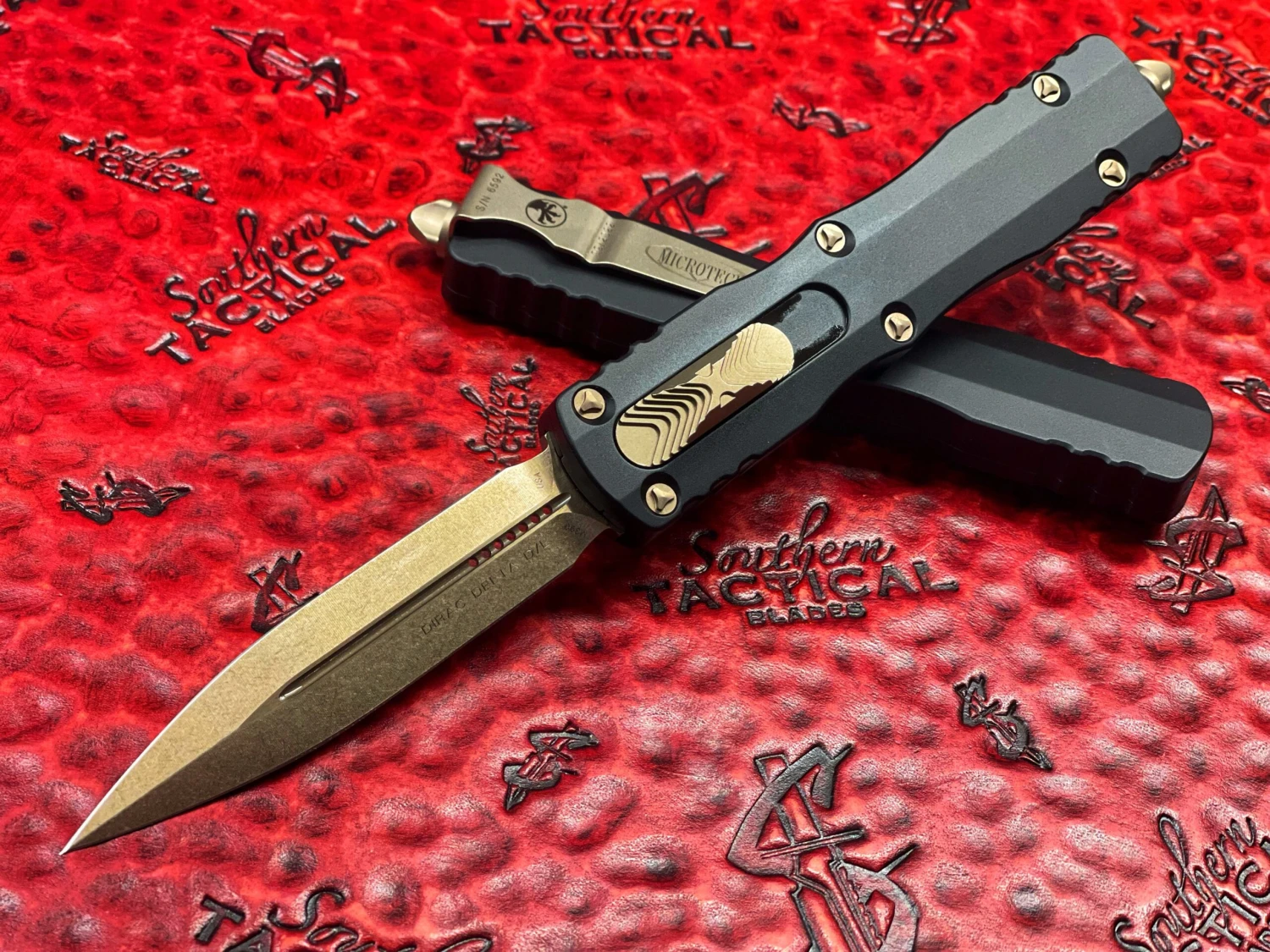 Microtech Dirac Delta Double Edge Bronze Standard 3 Microtech Dirac Delta Double Edge Bronze Standard