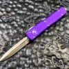 Microtech UTX-70 OTF Automatic Knife Double Edge Stonewashed Standard Purple
