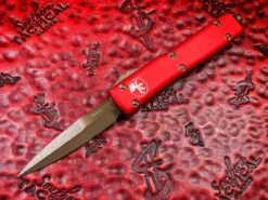 Microtech Ultratech Bayonet Edge Bronze Apocalyptic Standard Red