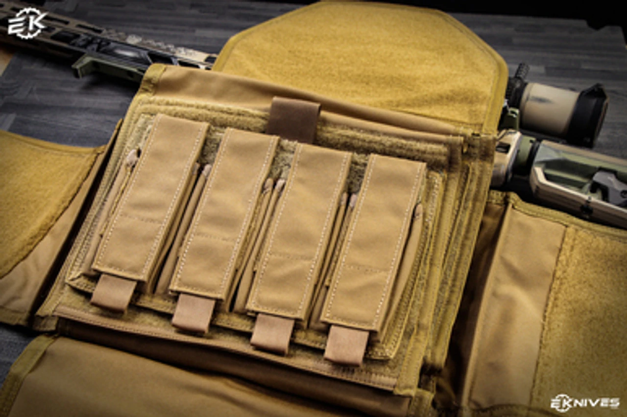 Marfione Custom BADMF Tactical Knives Storage Case Coyote Tan Nylon W/ Carrying Strap 7 Marfione Custom BADMF Tactical Knives Storage Case Coyote Tan Nylon W/ Carrying Strap - Image 5